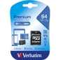 Preview: 44084  Verbatim Premium Speicherkarte 64 GB MicroSDXC Klasse 10