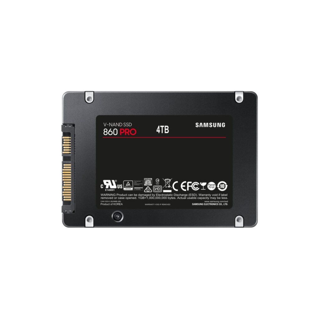 MZ-76P4T0B/EU  Samsung 860 PRO 2.5" 4000 GB Serial ATA III V-NAND MLC