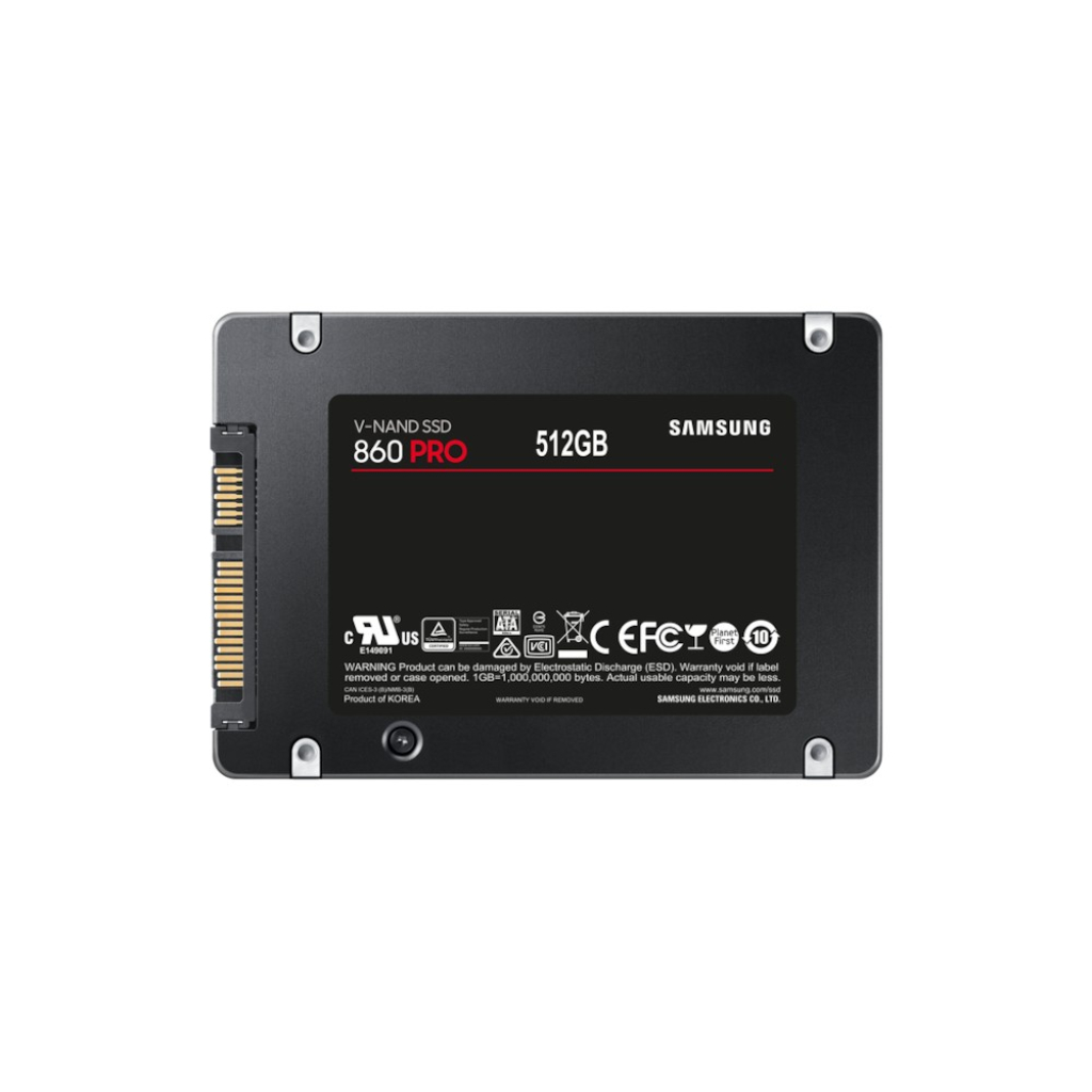 MZ-76P512B/EU  Samsung 860 PRO 2.5" 512 GB Serial ATA III V-NAND MLC