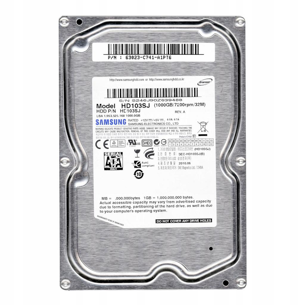 Samsung HD103SJ – 1TB 3,5" SATA
