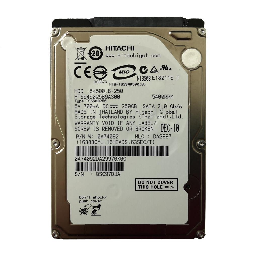 HGST / Hitachi HTS545025B9A300 250GB 2,5 Zoll