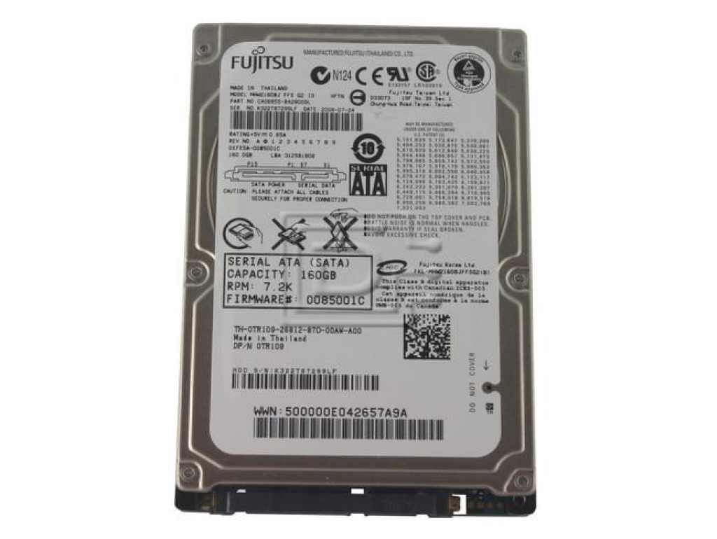 Fujitsu MJA2160BHS – 160GB 2,5" SATA