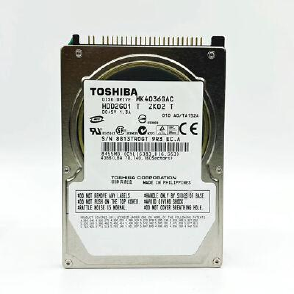 Toshiba MK4036GAC – 40GB 2,5" IDE