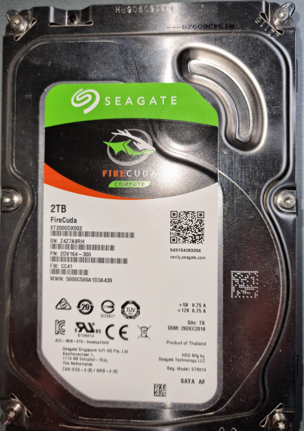 Seagate ST2000VN003 2TB SATA 3.5"