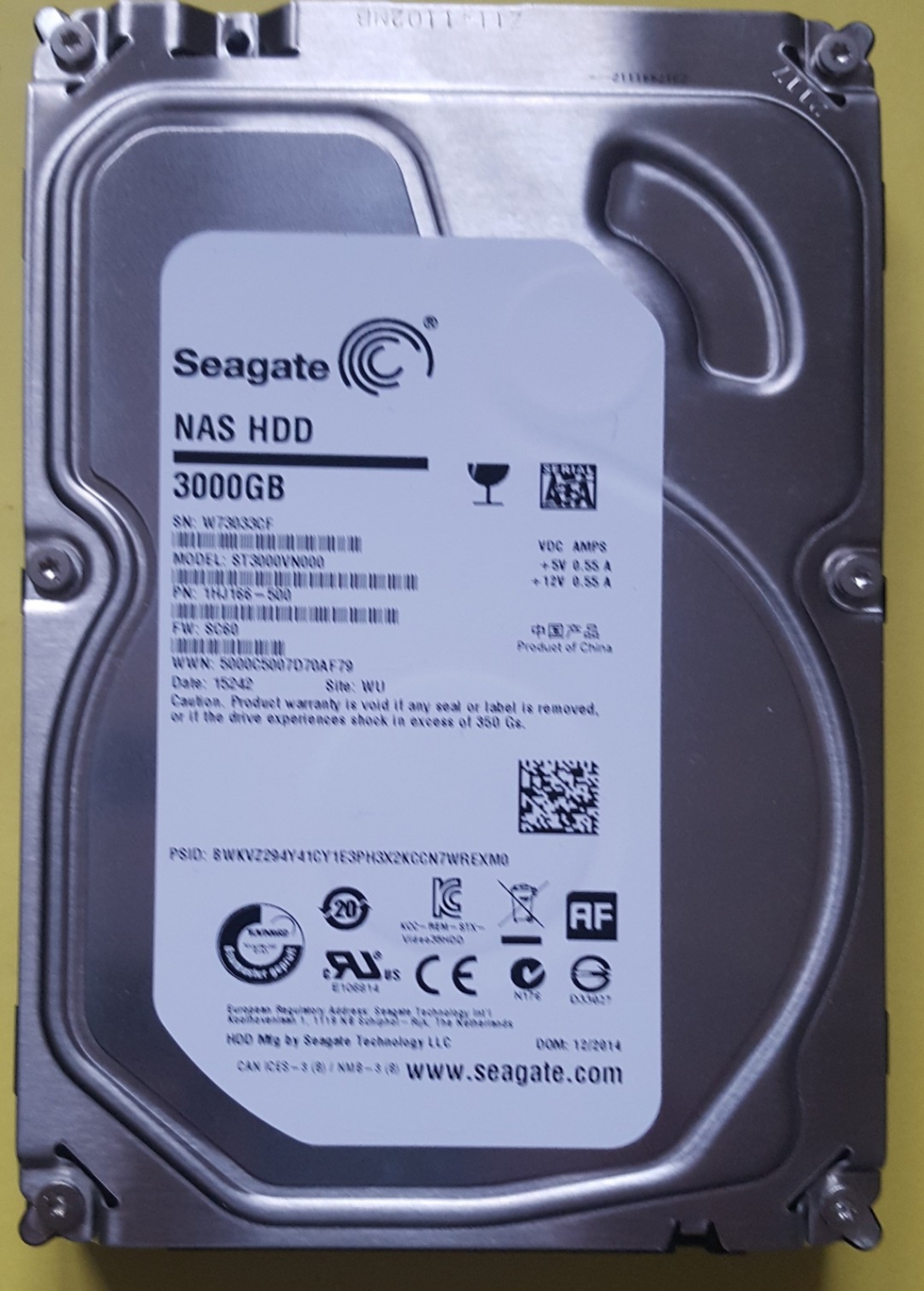Shop007 - der Festplattenprofi - - Seagate ST3000VN000 3TB SATA 3,5"