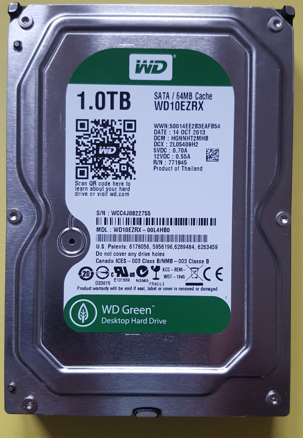 Western Digital WD10EZRX 1TB SATA 3,5"