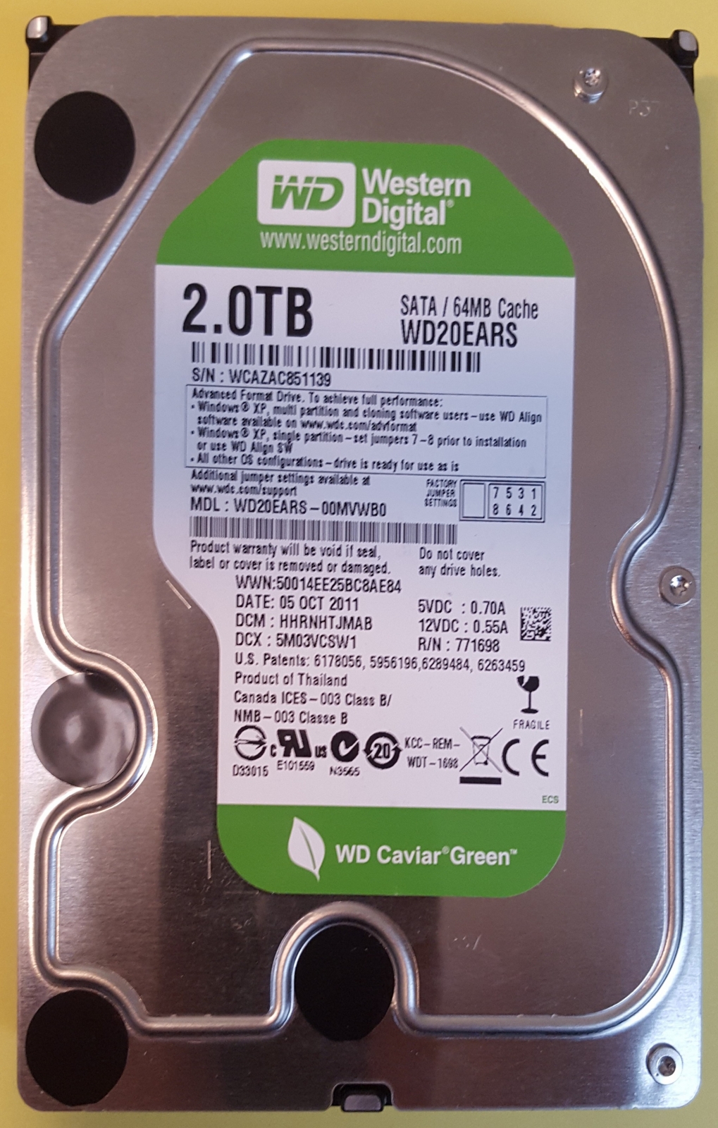 Western Digital WD20EARS  2TB SATA2 3,5"
