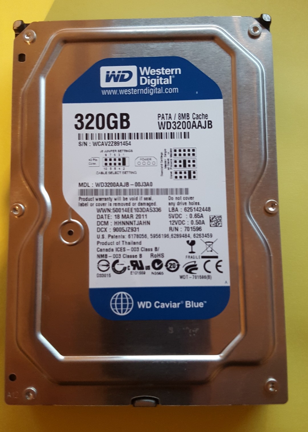 Western Digital WD3200AAJS  320GB SATA 3,5"