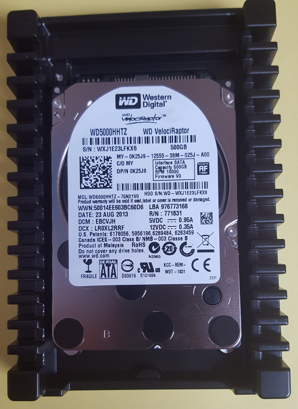 Western Digital WD5000HHTZ  500GB SATA 3,5"