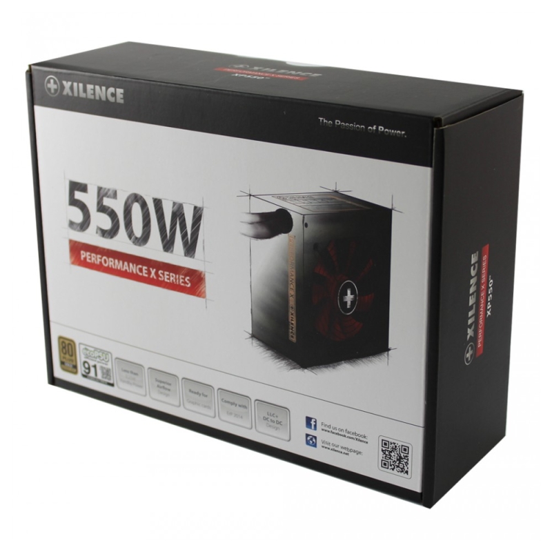 XN071  Xilence XP550R9 Netzteil 550 W ATX Schwarz, Rot