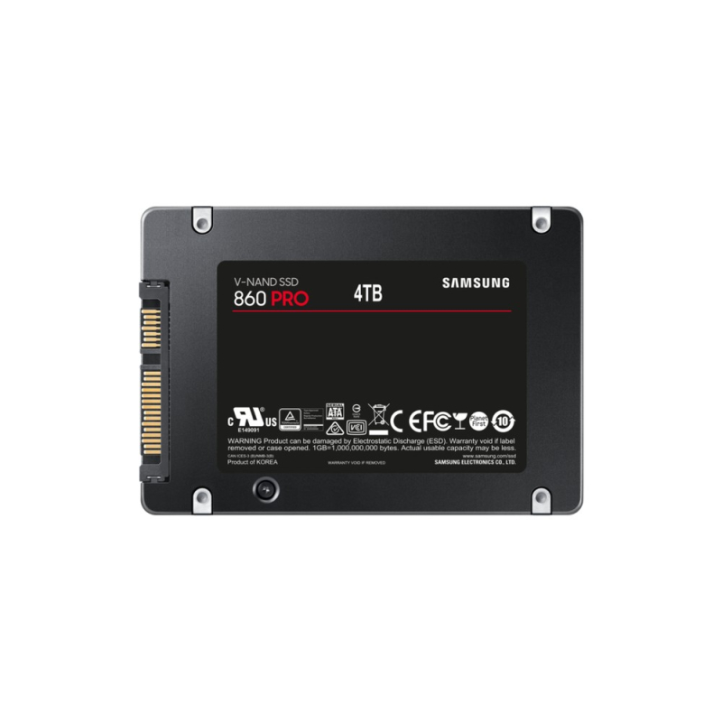 MZ-76P4T0B/EU  Samsung 860 PRO 2.5" 4000 GB Serial ATA III V-NAND MLC