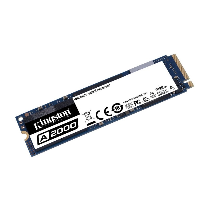 SA2000M8/1000G  Kingston Technology A2000 M.2 1000 GB PCI Express 3.0 3D NAND NVMe
