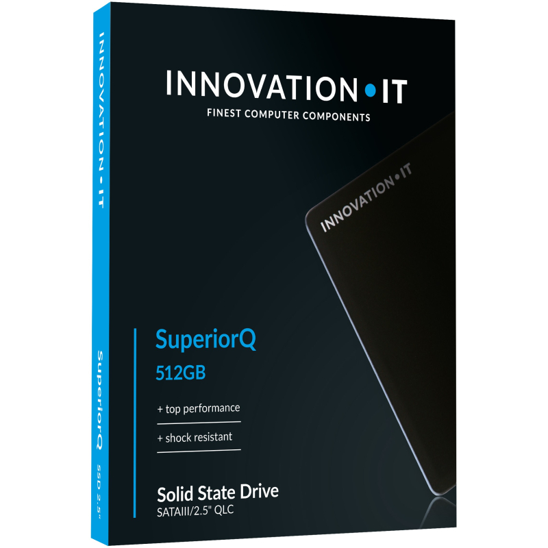 00-512888  Innovation IT SSD 2.5" 512GB InnovationIT Black2 retail (QLC) 2.5" Serial ATA III