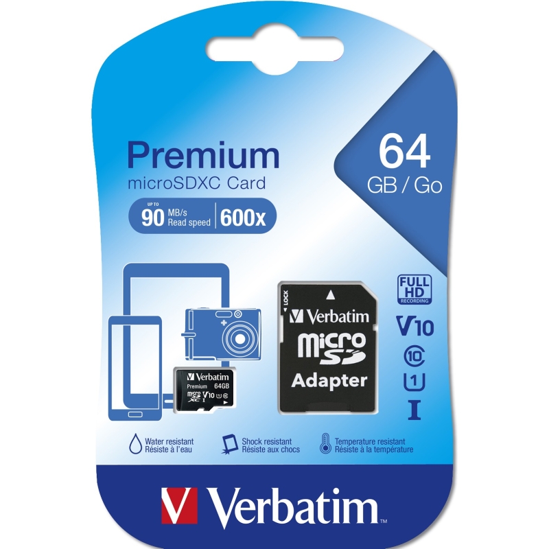 44084  Verbatim Premium Speicherkarte 64 GB MicroSDXC Klasse 10
