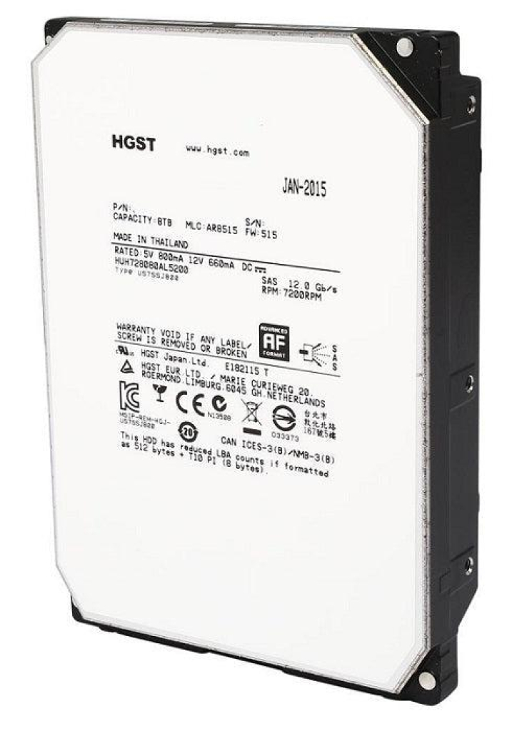 HGST HUS728T8TAL5204 – 8TB 3,5" SATA Enterprise