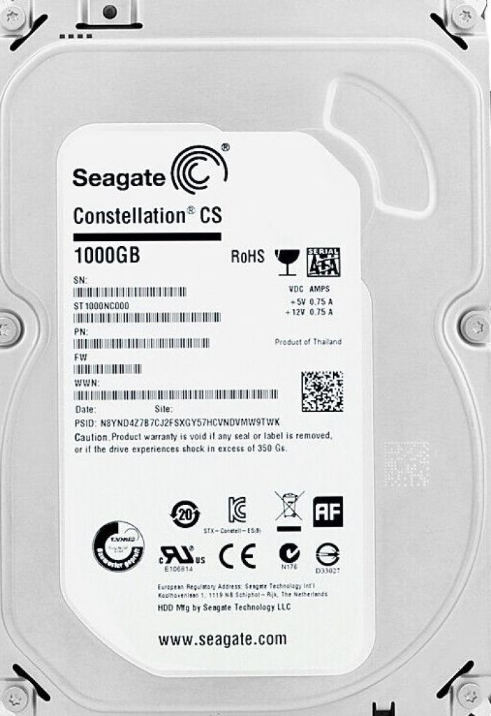 Seagate ST1000NC000 1TB SATA 3,5"