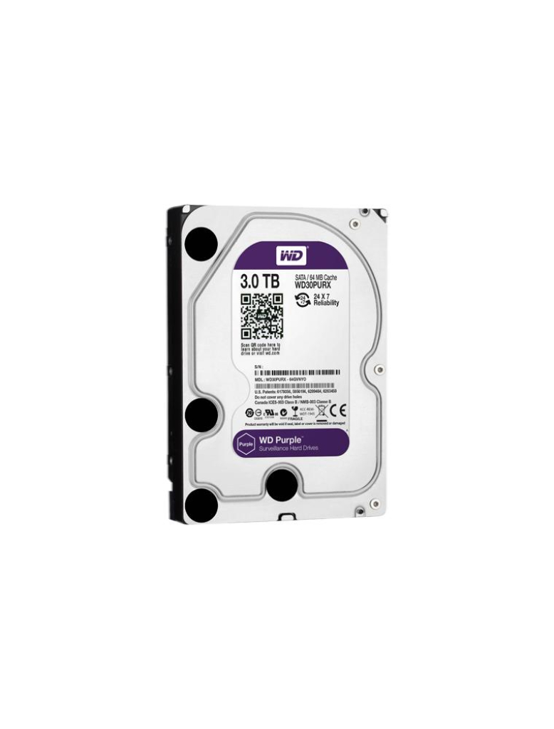WD30PURX – 3TB Surveillance HDD (WD Purple)