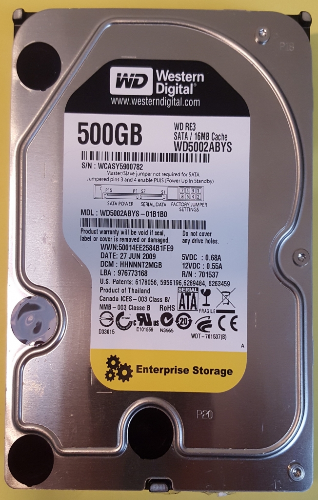 Western Digital WD5002ABYS 500GB SATA2 3,5"